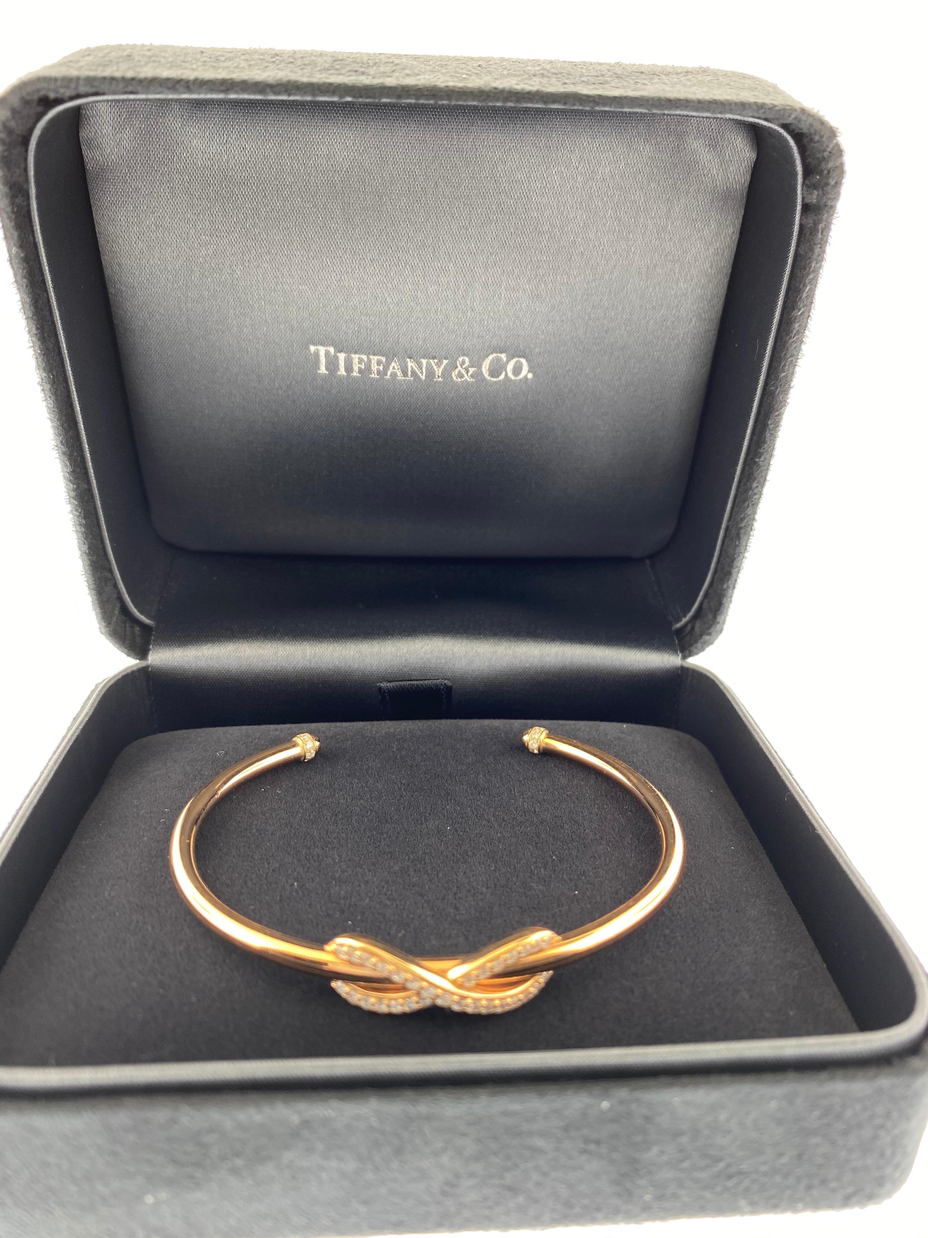 Tiffany Infinity Bracelet - 16 For Sale on 1stDibs | tiffany infinity  bracelet gold, tiffany and co infinity bracelet, tiffany infinity bangle