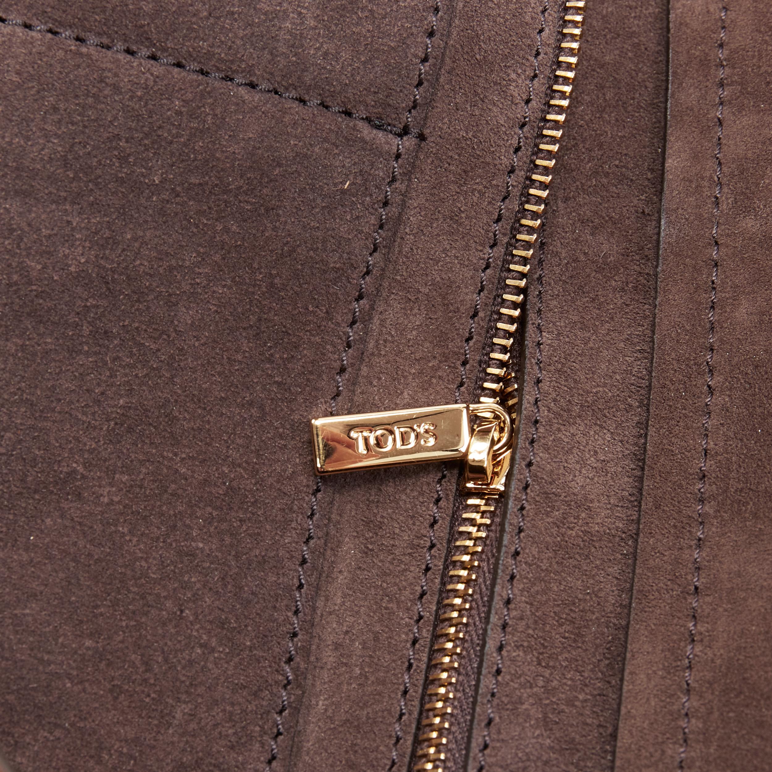 new TOD'S 2021 Timeless Medium rough effect leather  shoulder bag 4