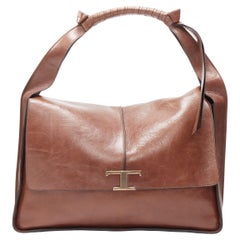 new TOD'S 2021 Timeless Medium rough effect leather  shoulder bag