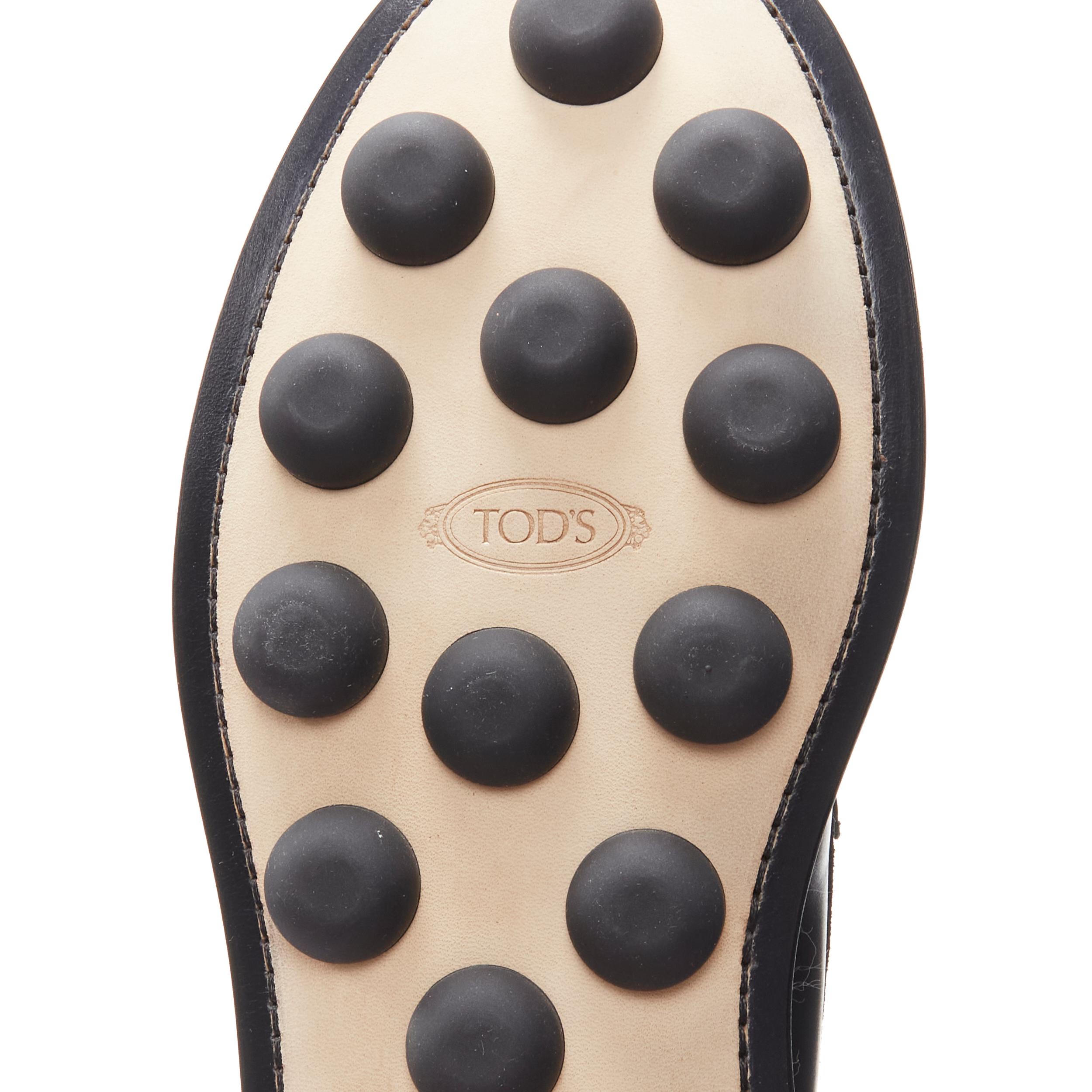 new TODS HENDER SCHEME black croc embossed DOT'S sole loafer UK8 EU42 4