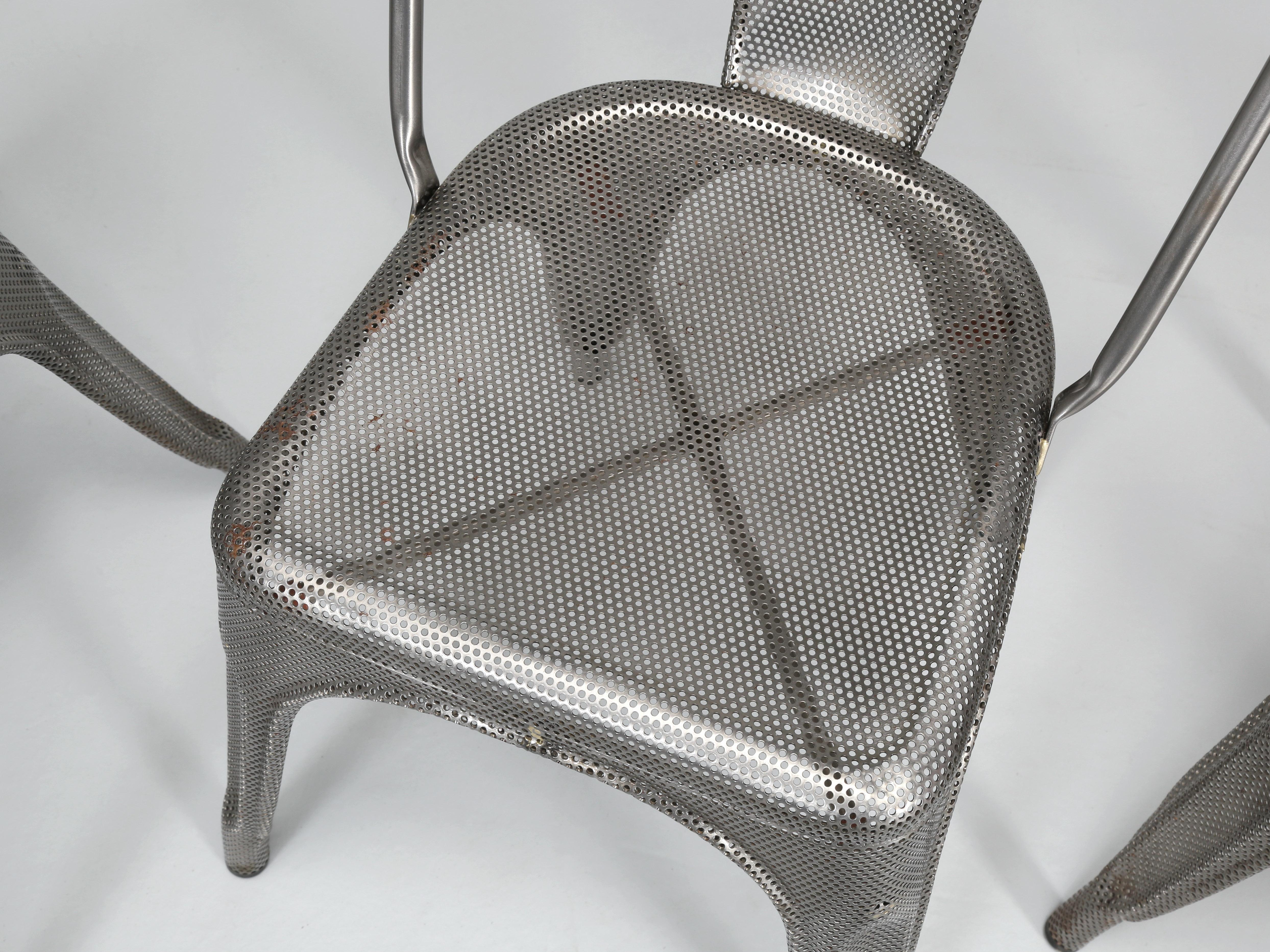 Contemporary New Tolix Wire Mesh Chairs Set '4' Showroom Samples 1500 Tolix Pieces Available