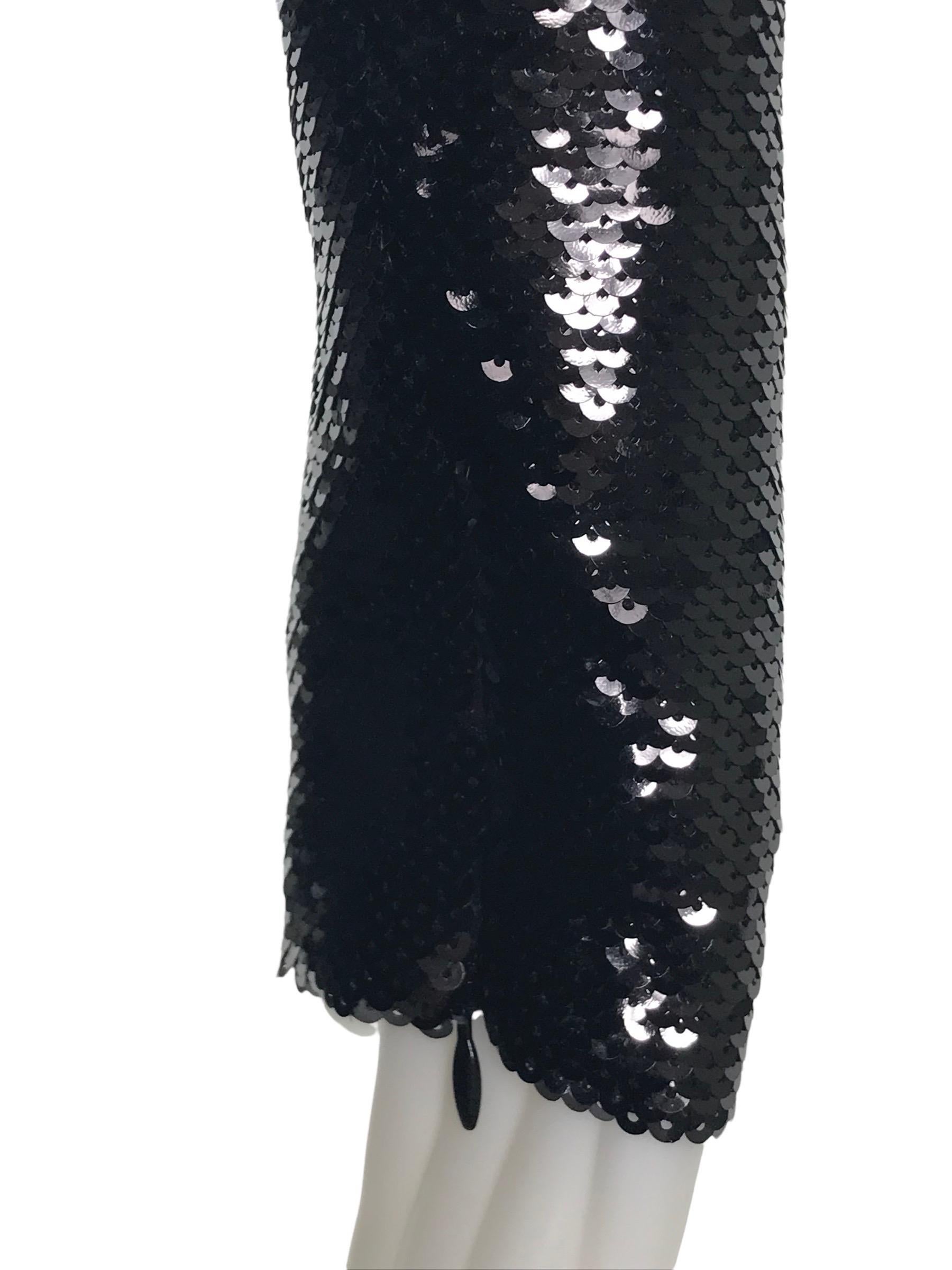 tom ford black sequin dress