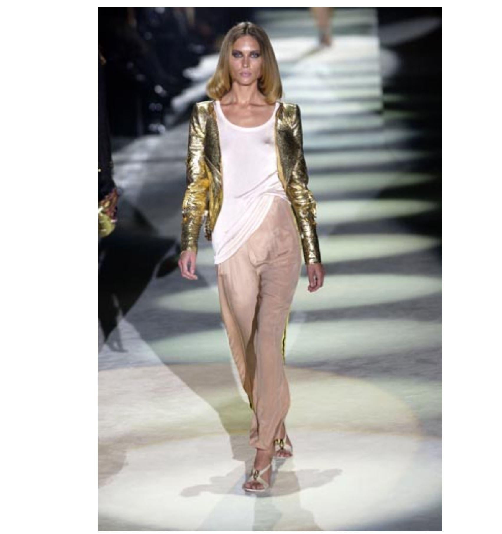 Rare Runway Silk Gucci Pants
Brand New w/ Tags
$2350
Worn by most of the models for the Spring/Summer 2004 Collection
Tom Ford's 