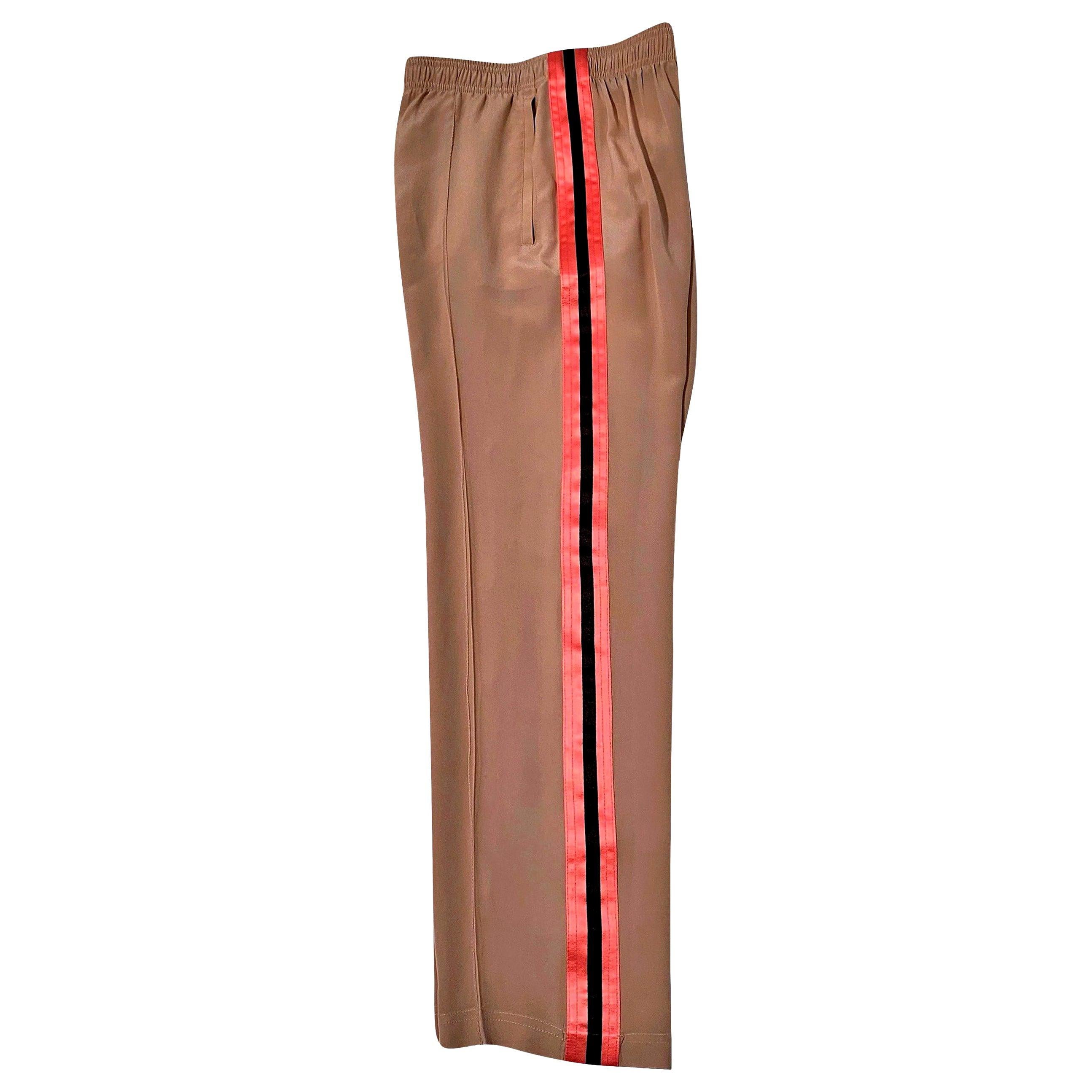 Brown New Tom Ford For Gucci 2004 Final Collection Silk Runway Pants IT 40  (S) For Sale