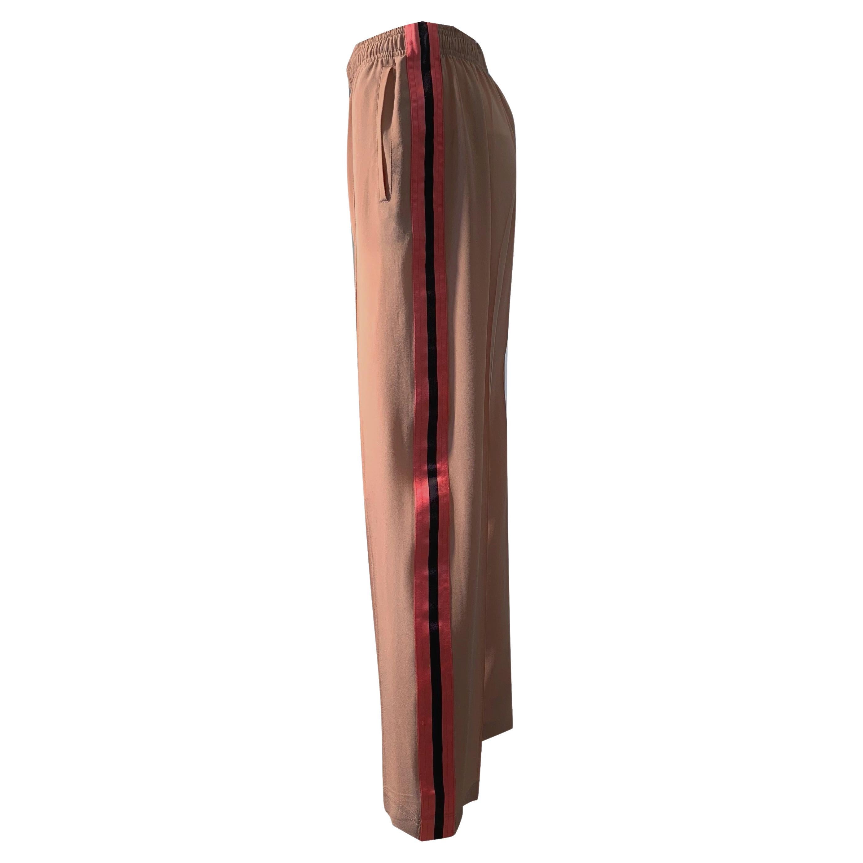 Rosa Nuovo Tom Ford for Gucci 2004 Final Collection Pantaloni in seta IT 42 in vendita