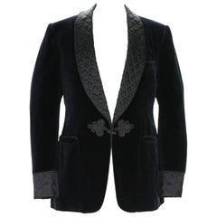 Retro New Tom Ford for Gucci Black Velvet Smoking Dinner Jacket It. 56 R- US 46 R