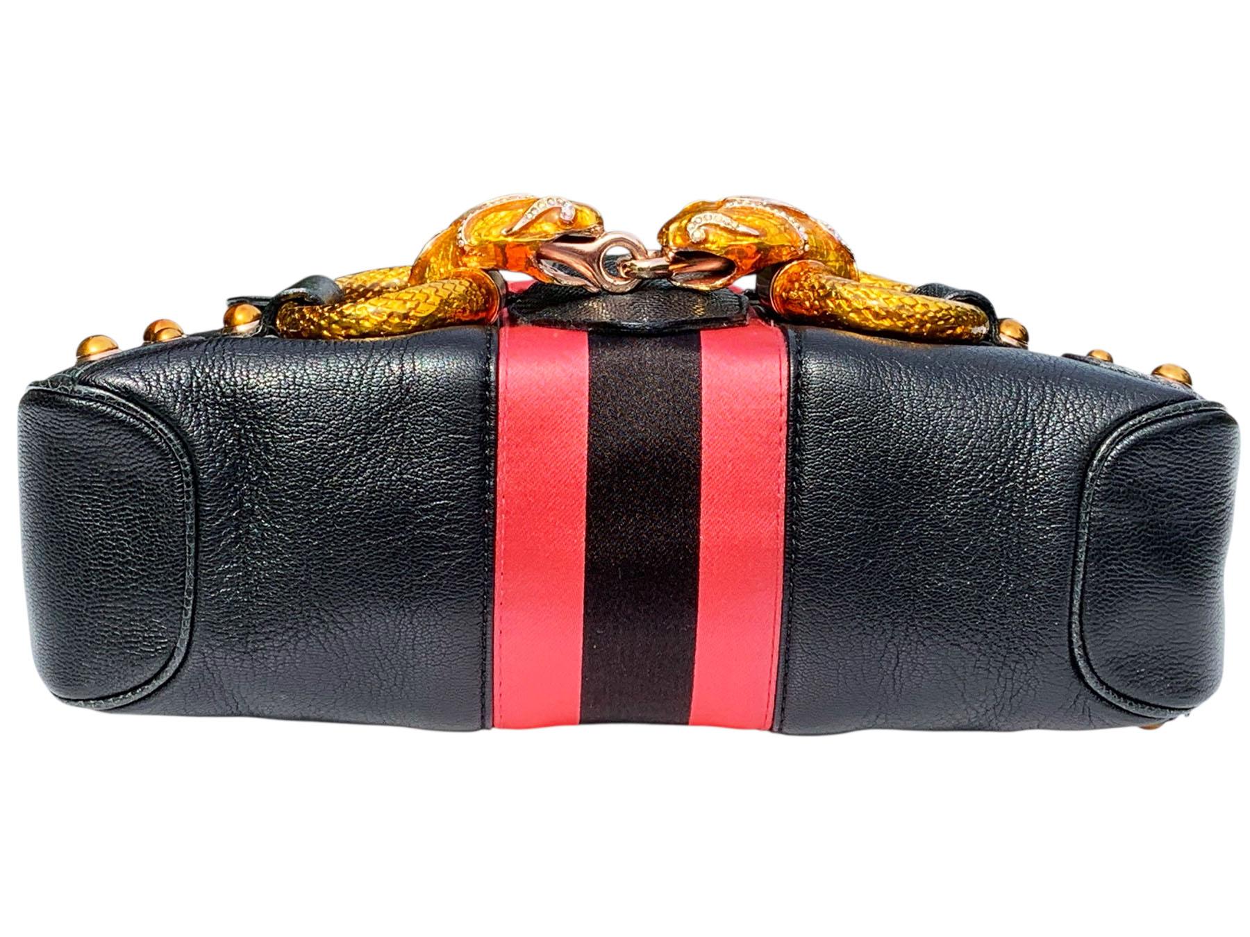 New Tom Ford for Gucci FW 2004 Leather Lizard Serpent Web Limited Edition Bag For Sale 3