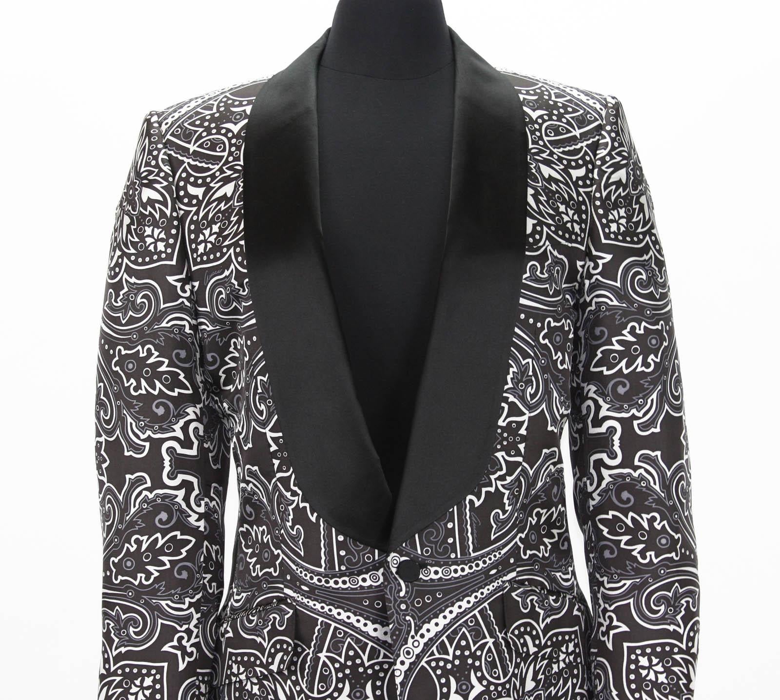 New Tom Ford for Gucci S/S 2004 Men's Silk Cocktail Blazer It 52 R - US 42 R 1