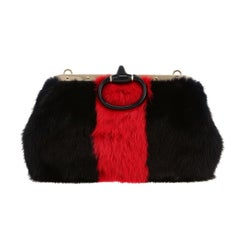 New Tom Ford for Gucci Mink Bamboo Clutch Chain Evening Bag