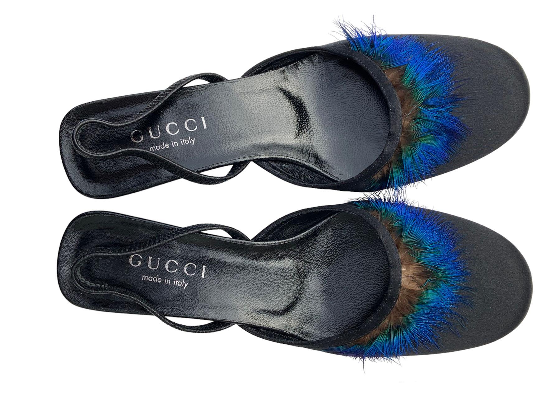gucci feather shoes