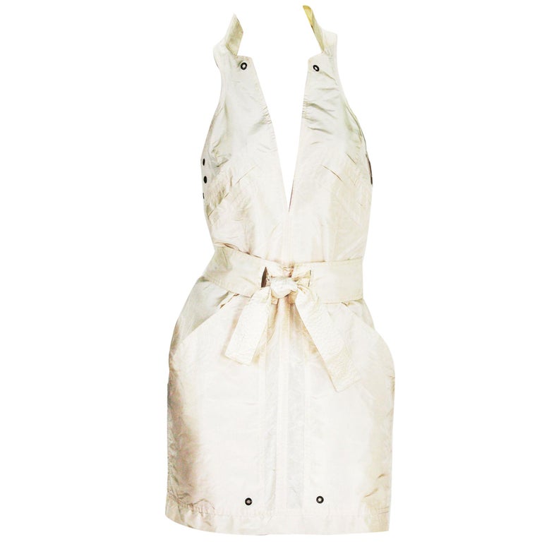 New Tom Ford for Gucci S/S 2003 Runway Collection White Silk Mini Dress It.  44 For Sale at 1stDibs | white dress gucci
