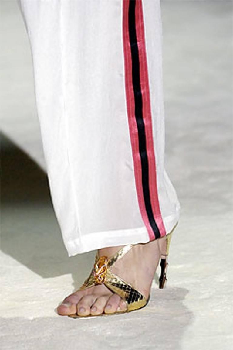 gucci python sandals