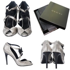 New Tom Ford for Gucci Satin Runway Sarah Jessica Parker Heels Pumps Sz 8.5
