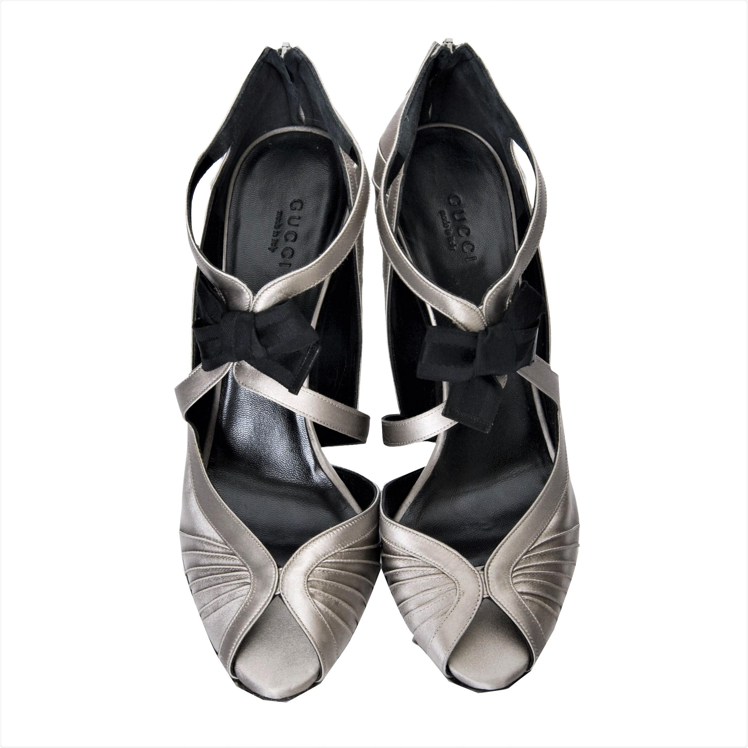 New Tom Ford for Gucci Satin Runway Sarah Jessica Parker Heels Pumps Sz 9 4