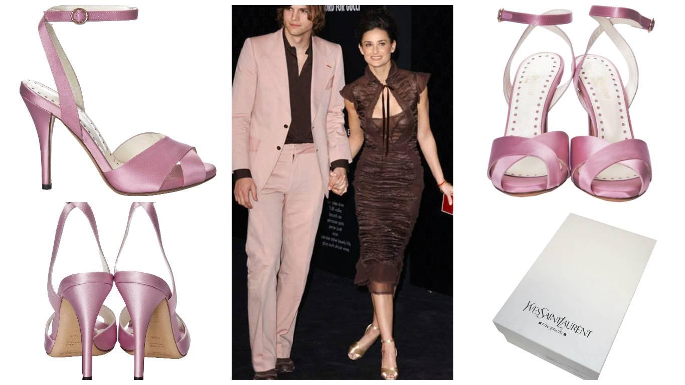 Tom Ford for Yves Saint Laurent Heels
Brand New
* Tom Ford's Final Collection for Yves Saint Laurent
The Countess of Albemarle wore these in Beige to Tom Ford's Book Signing
Size: 37.5
* Stunning Pale Pink Satin
* Criss Cross Toe  
* Leather