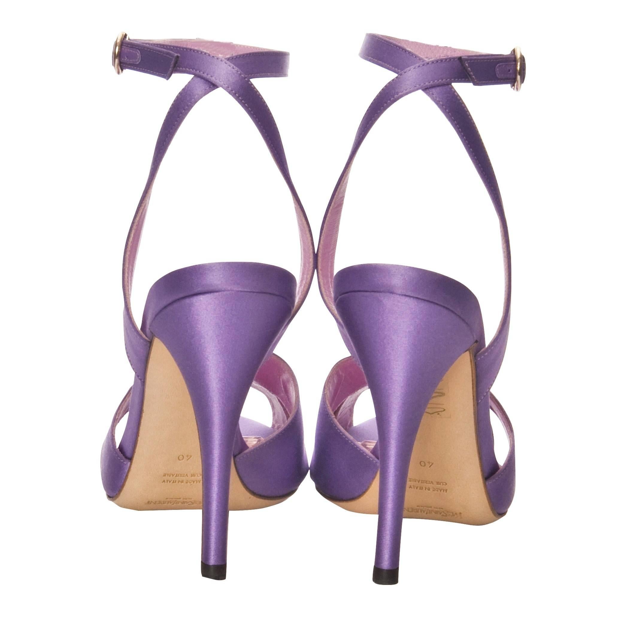 New Tom Ford for YSL Yves Saint Laurent Final Collection Satin Heels Sz 37 3