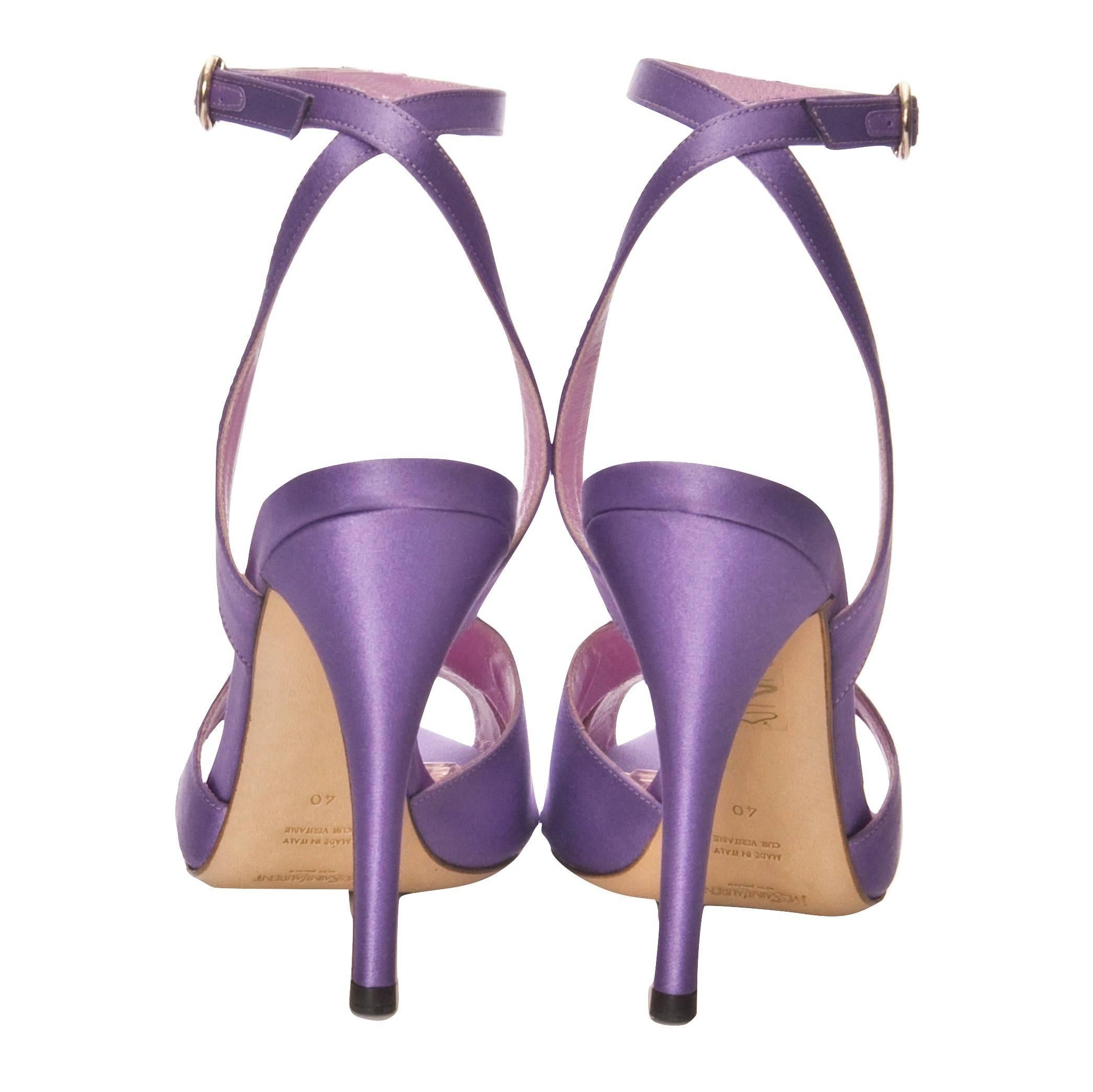 New Tom Ford for YSL Yves Saint Laurent Final Collection Satin Heels Sz 38 3