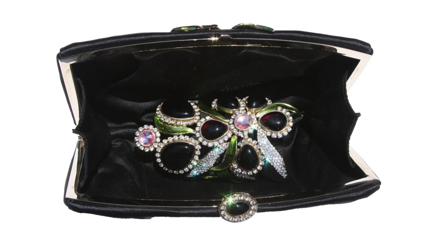 New Tom Ford for Yves Saint Laurent S/S 2004 Crystal Wide Bracelet and Clutch For Sale 6