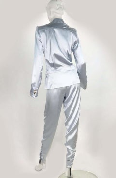 New Tom Ford for Yves Saint Laurent S/S 2004 Look #1 Silk Pant Suit French 38