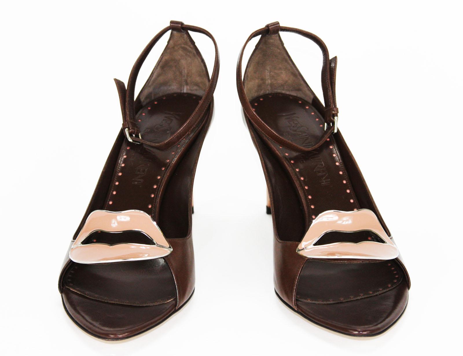 Neu Tom Ford für Yves Saint Laurent „Salvador“ S/S 2003 Lederschuhe It. 39 (Schwarz) im Angebot