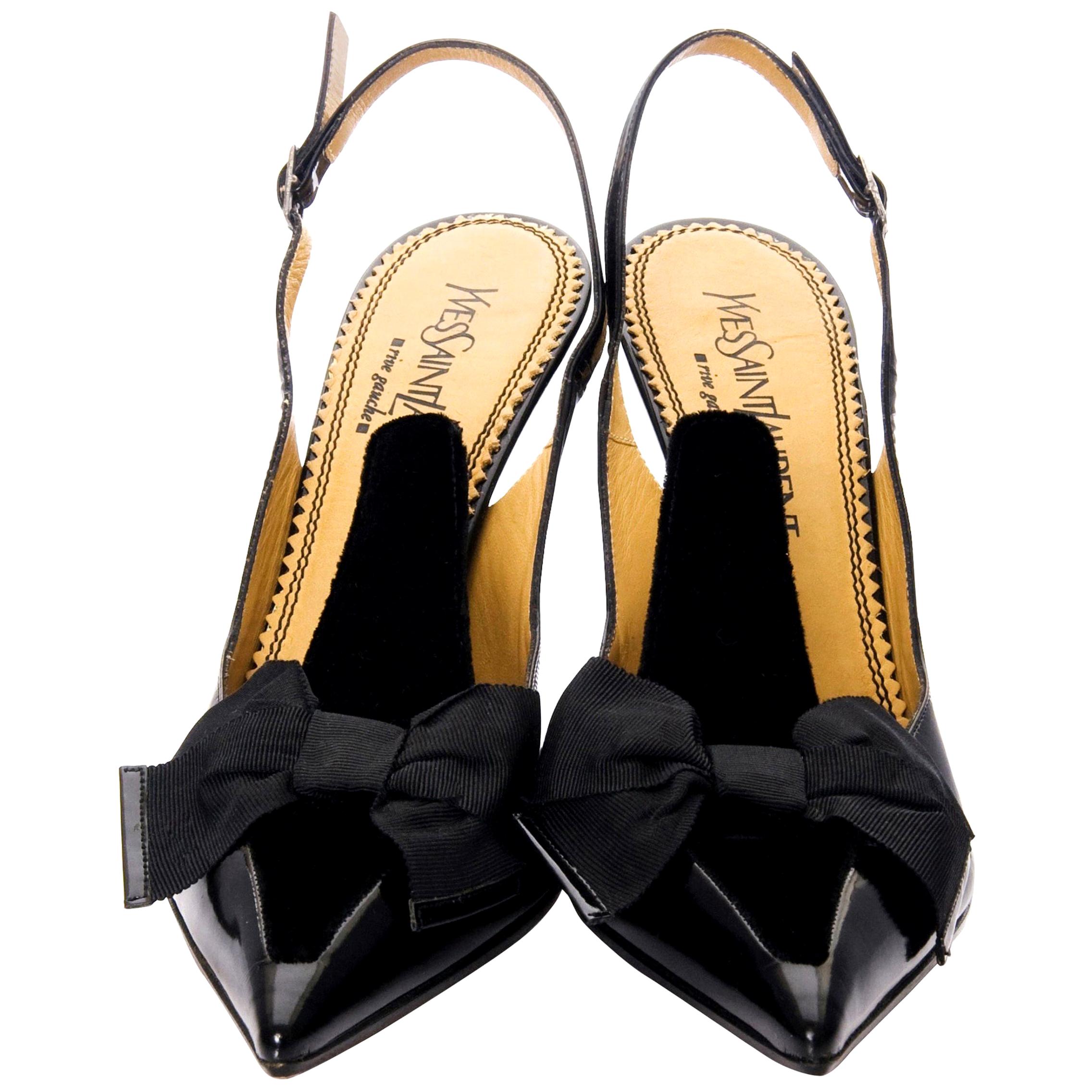 New Tom Ford for Yves Saint Laurent YSL Bow Heels Pumps Sz 40.5