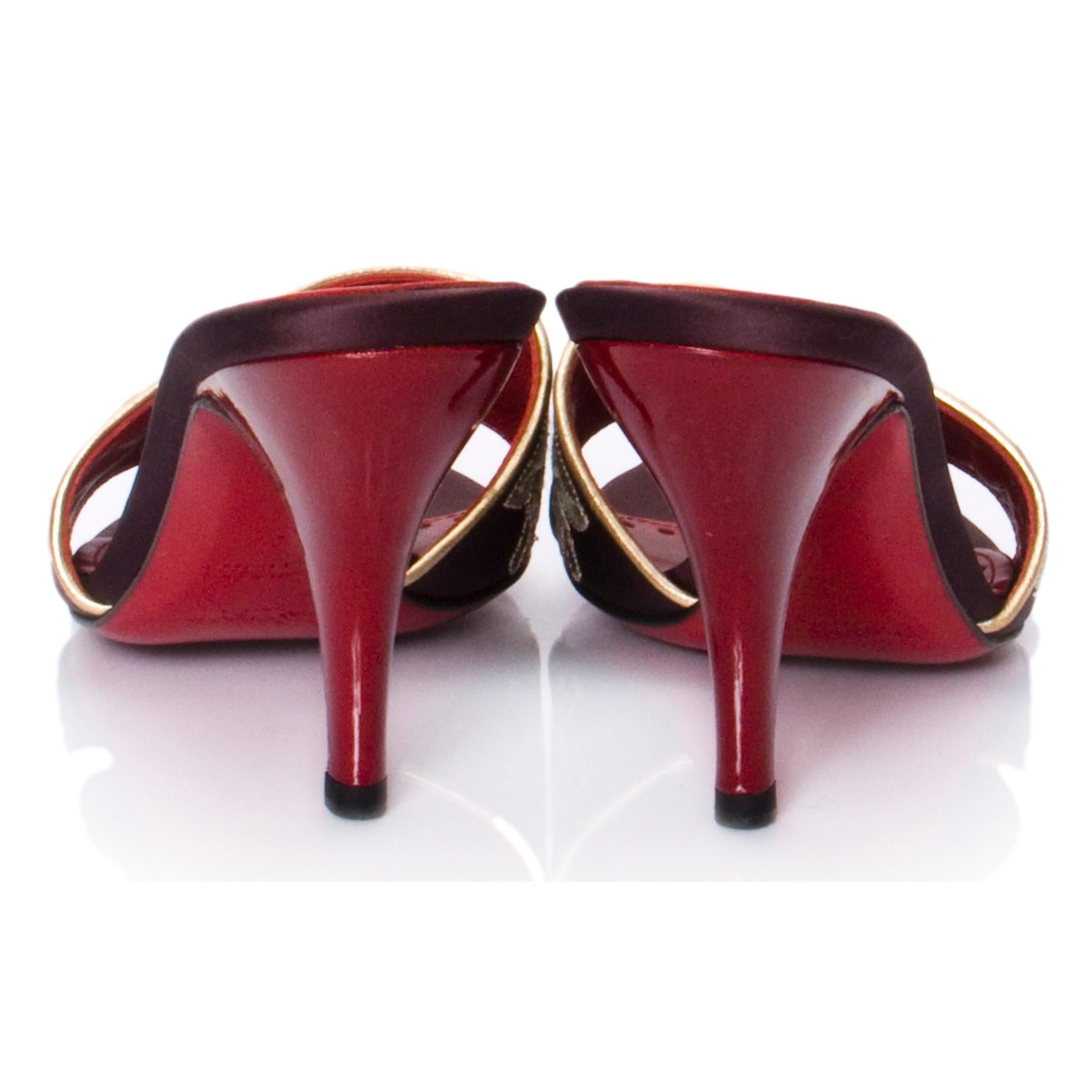 Tom Ford pour Yves Saint Laurent YSL Talons Lotus Collection finale 2004 Taille 37 2