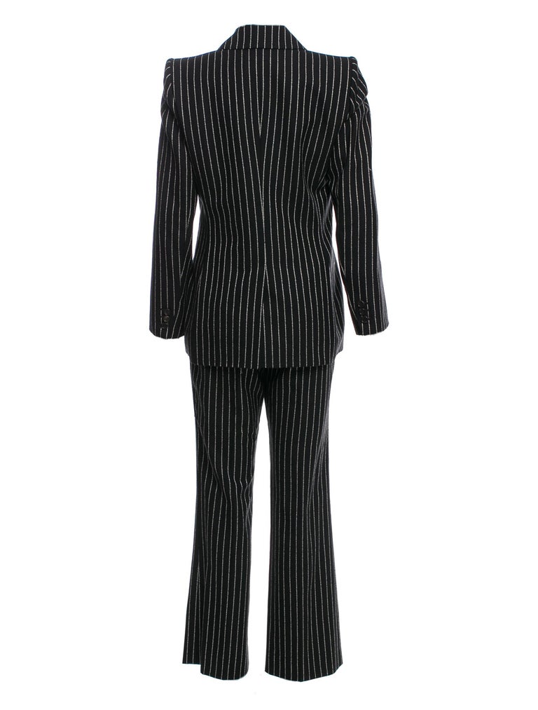 New Tom Ford For Yves Saint Laurent YSL Pinstripe Pantsuit Suit FR40 at
