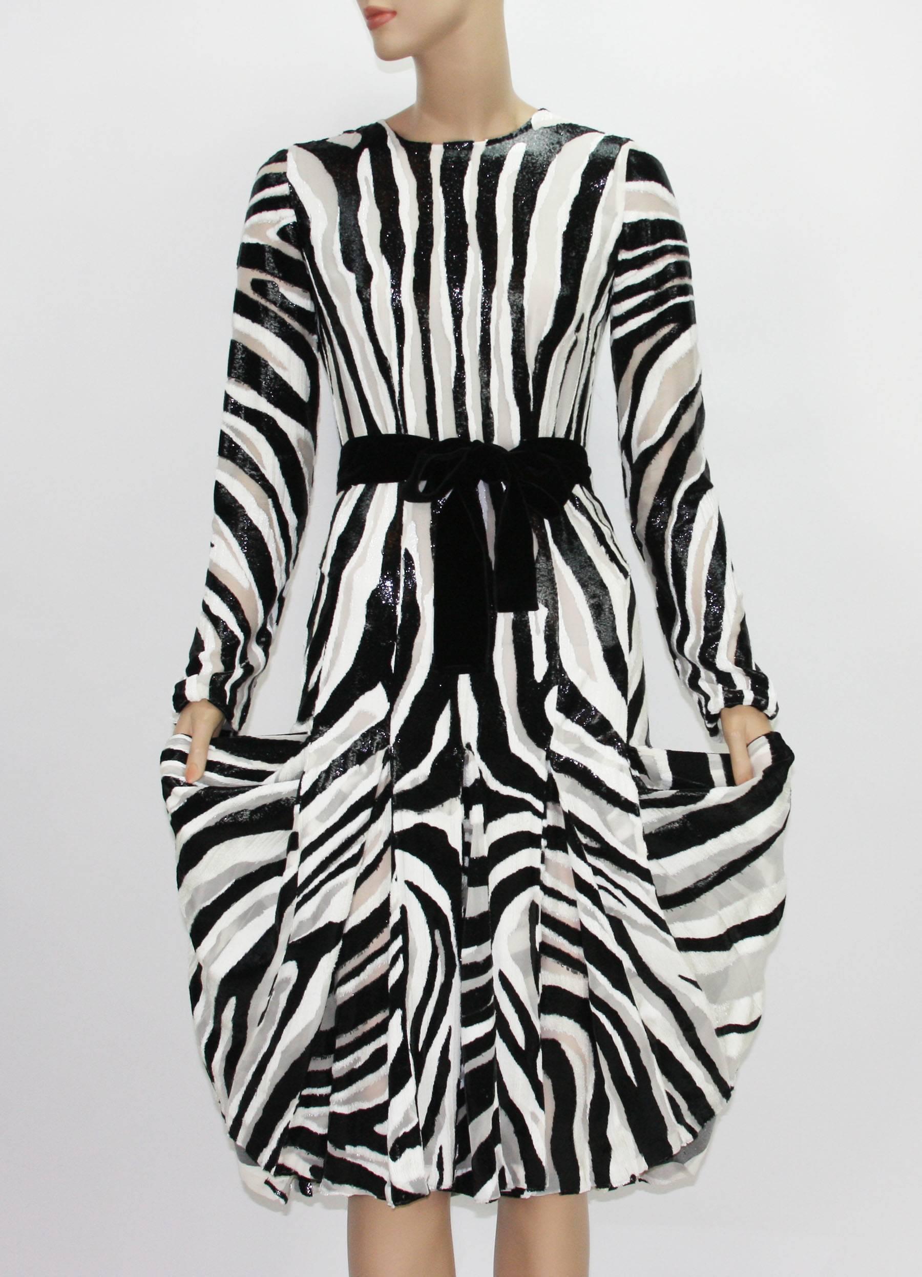 designer animal print dress