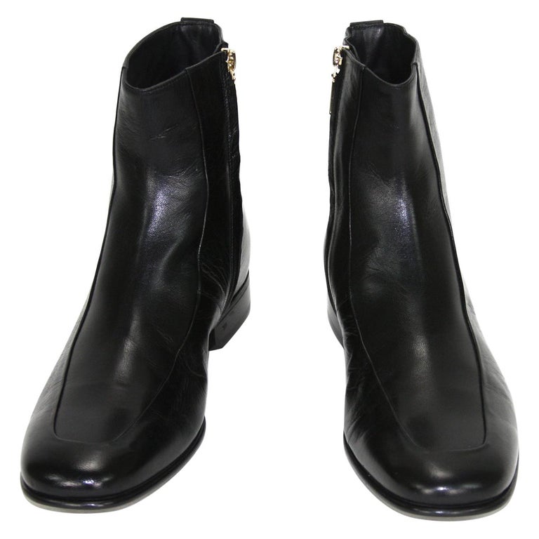 New Tom Ford Men's Black Kid Goat Leather Ankle Dress Boots size 9 For Sale  at 1stDibs | tom ford boots, tom ford kids