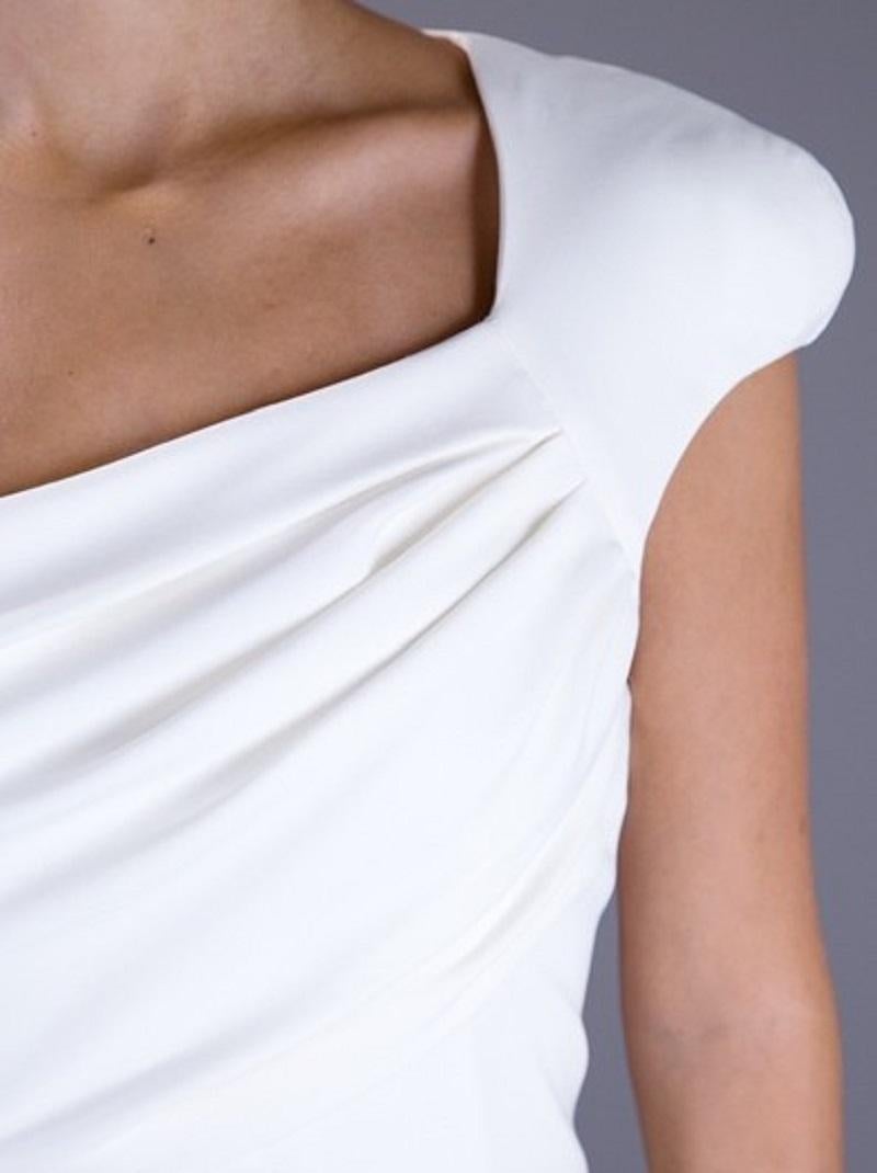 Tom Ford Off-White Silk Cape Dress Gown Gwyneth Paltrow wore to Oscar It. 36 5