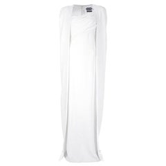 Tom Ford Off-White Silk Cape Dress Gwyneth Paltrow a porté à l'Oscar It. 36