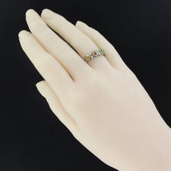 New Topaz Peridot:: Tsavorite Garnet Sapphire Amethyst Black Silver Band Ring