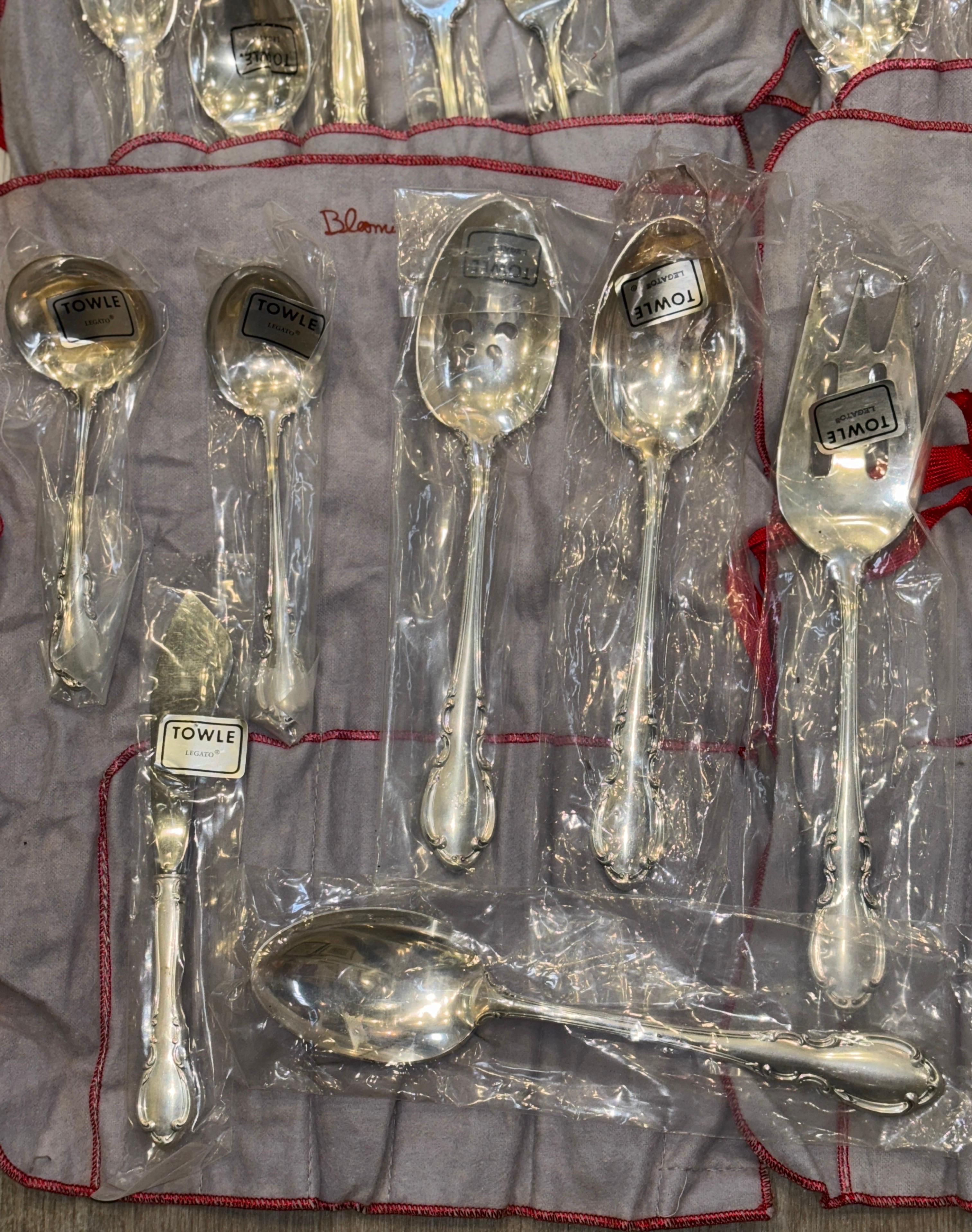 NEW Towle Sterling Set Pattern Legato/57 pezzi in vendita 9
