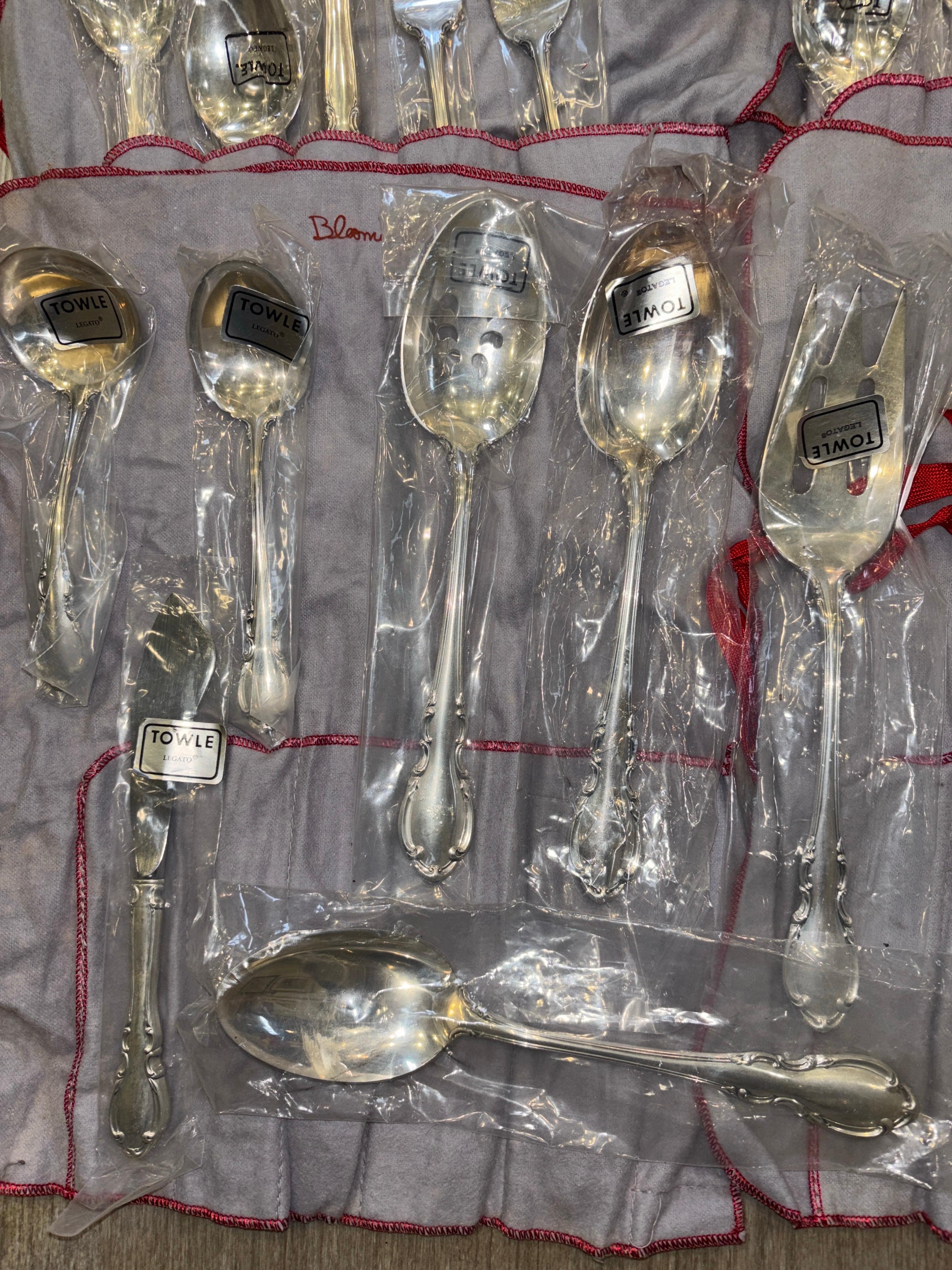 NEW Towle Sterling Set Pattern Legato/57 pezzi in vendita 12
