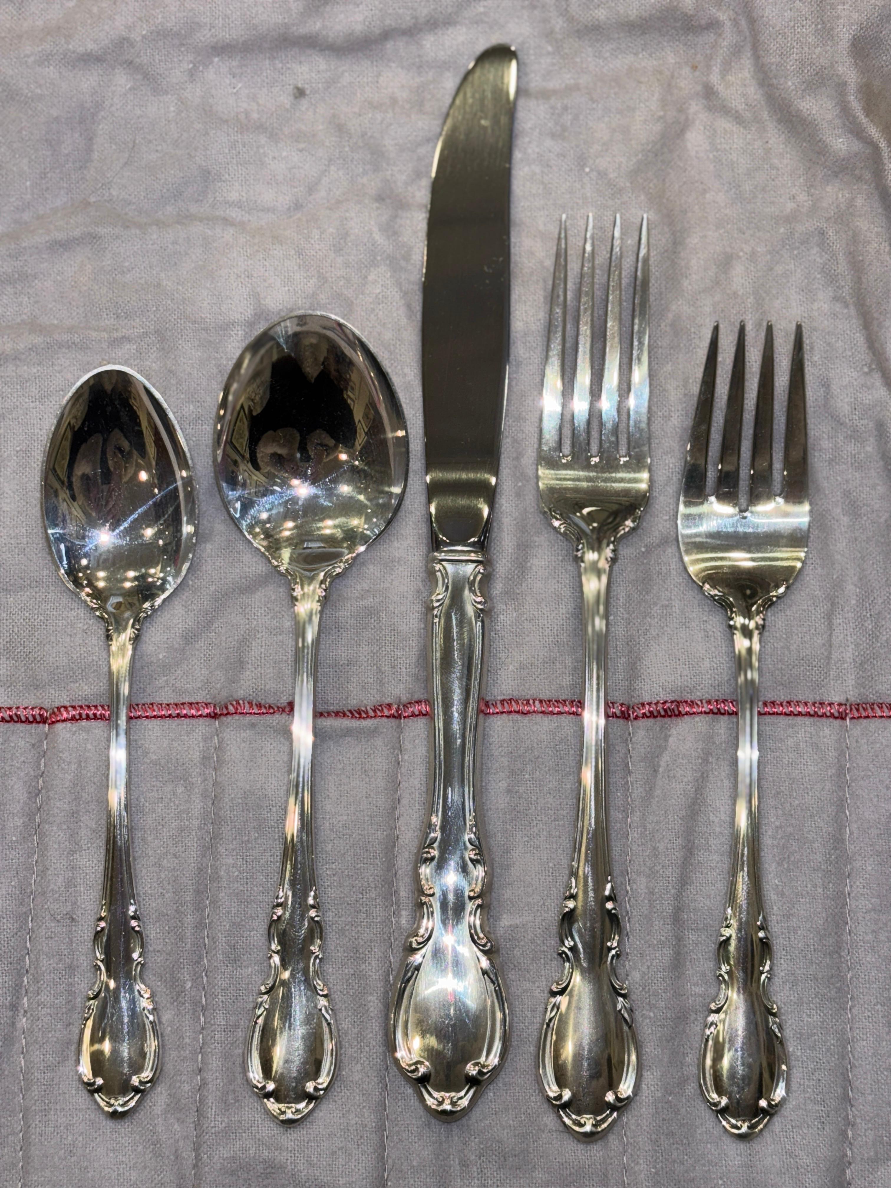 NEW Towle Sterling Set Pattern Legato/57 pezzi in vendita 14