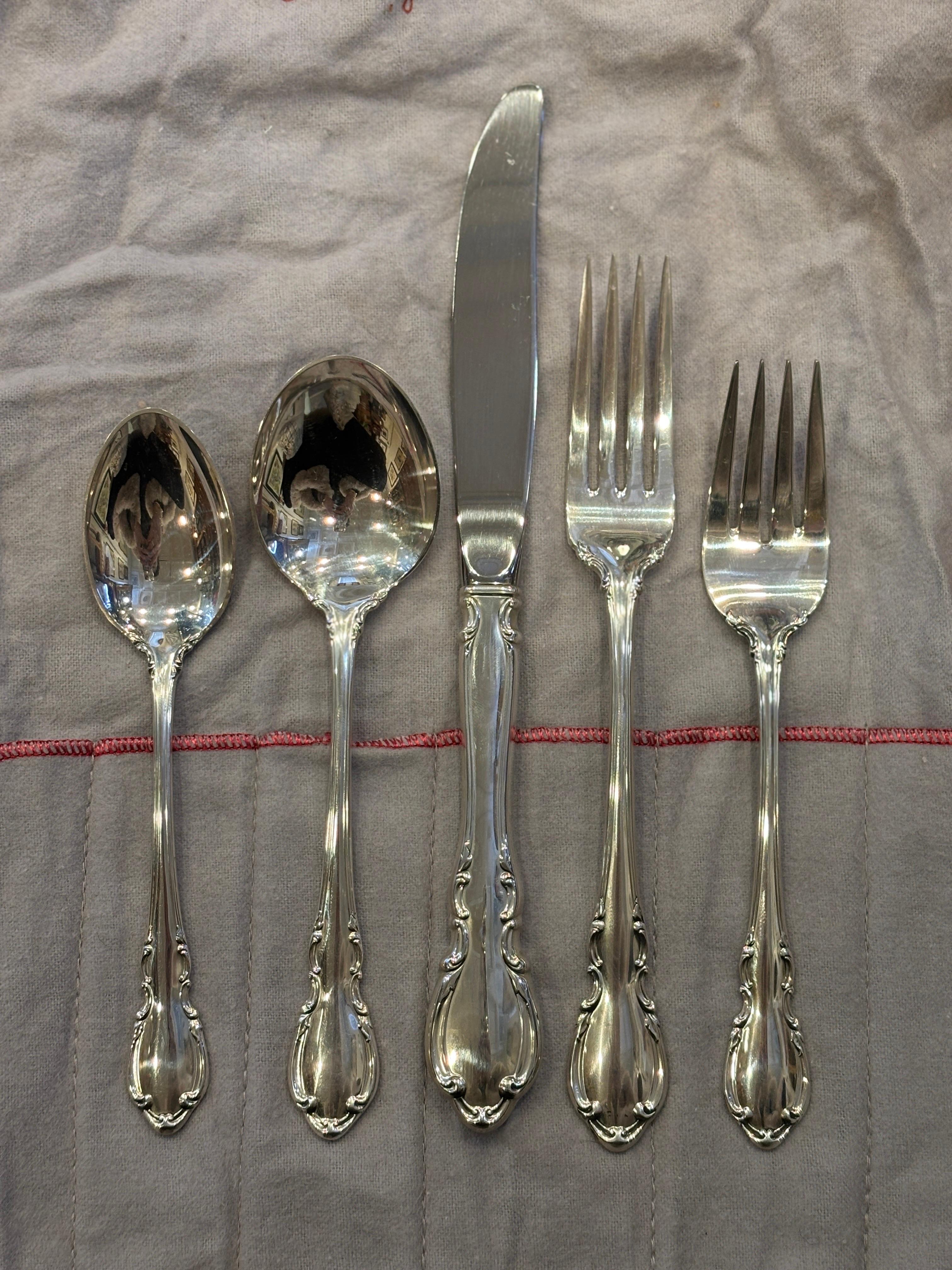 NEW Towle Sterling Set Pattern Legato/57 pezzi in vendita 1