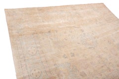 Rug & Kilim's New Traditional Oushak Pastel Wool and Silk Rug with Floral Accent