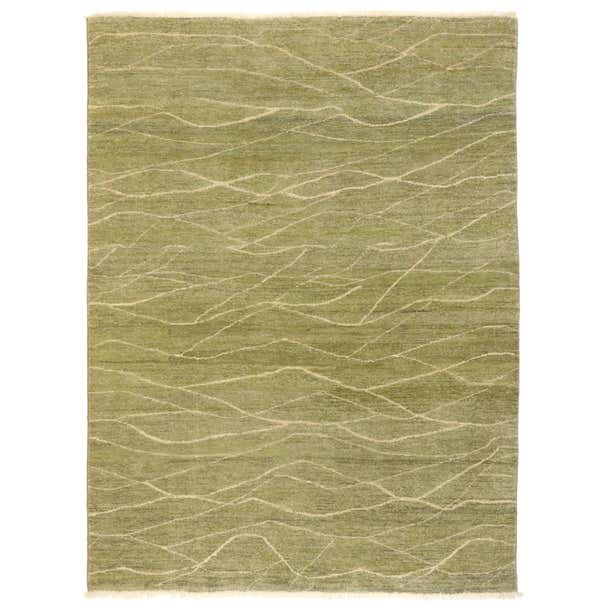 New Transitional Accent Rug with Metamorphic Organic Modern Style For ...