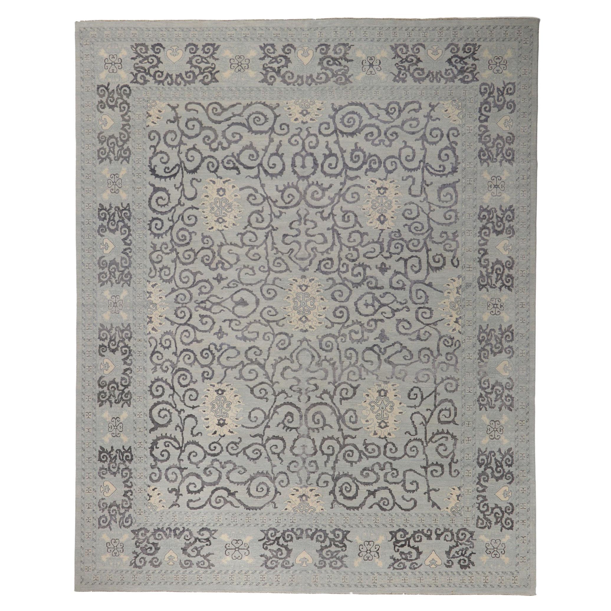 New Transitional Modern Area Rug, 11'07 x 14'05 For Sale