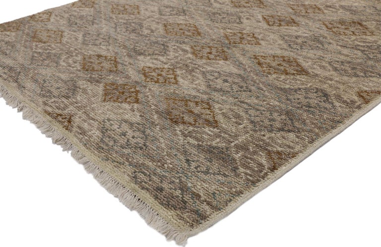 New Transitional Area Rug with Artisan Style and Geometric Pattern For ...