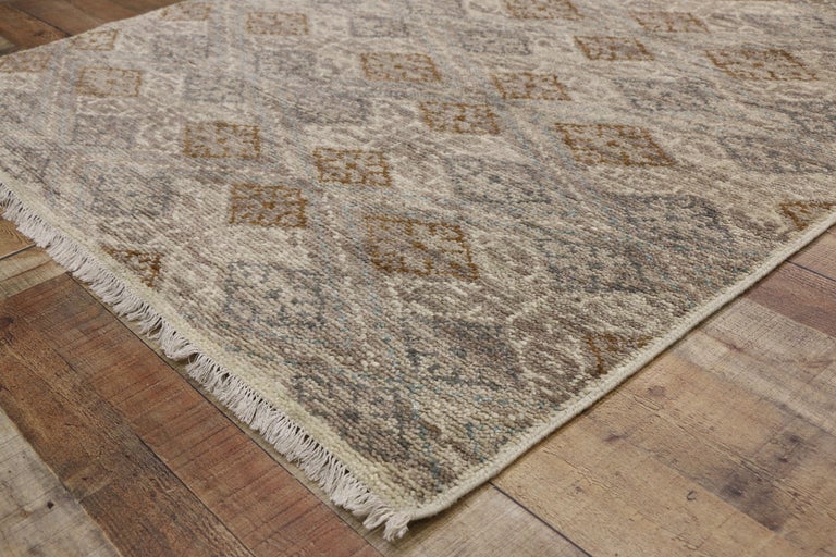 New Transitional Area Rug with Artisan Style and Geometric Pattern For ...