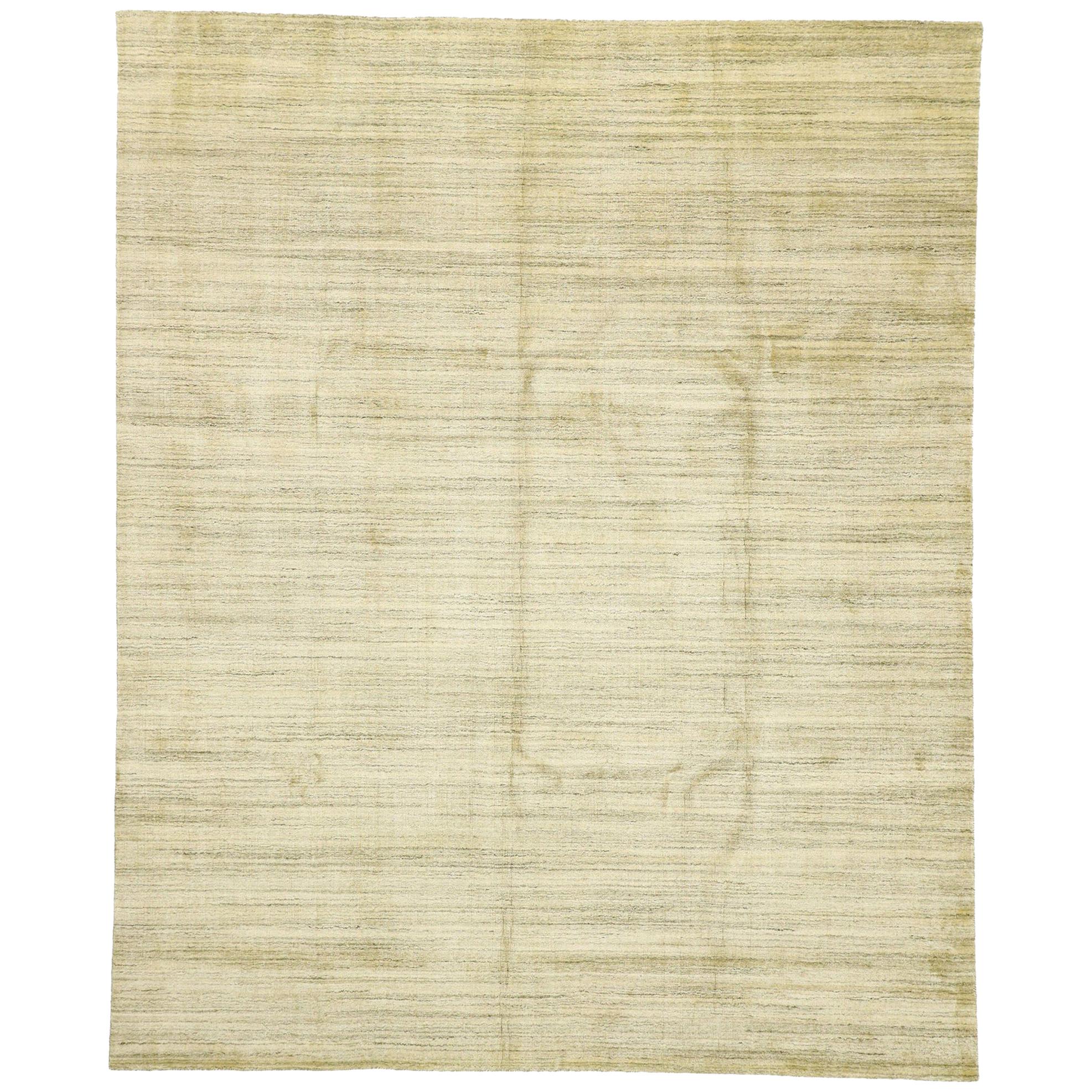 New Transitional Area Rug with Cozy, Hygge Vibes and Warm Amish-Shaker Style For Sale
