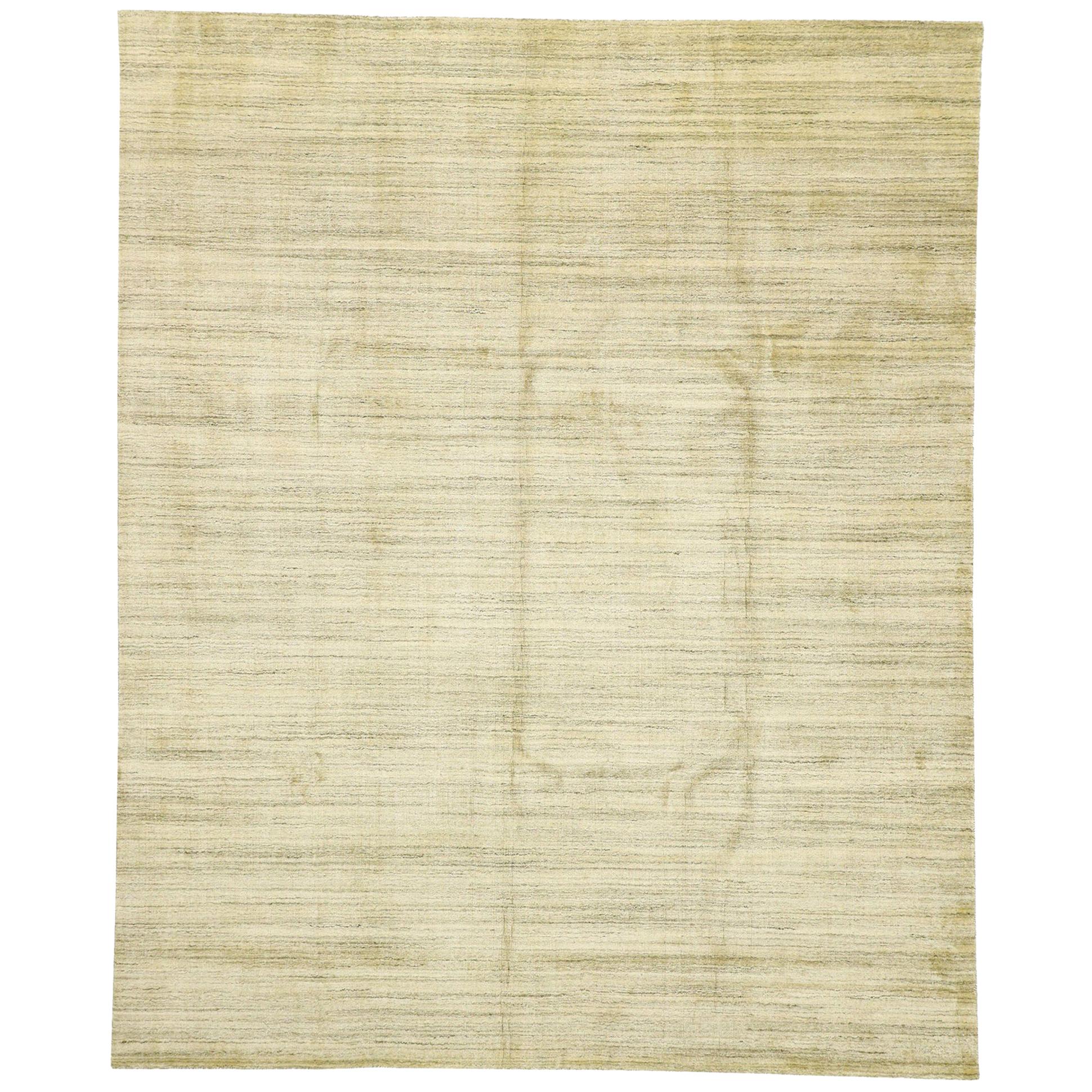 New Transitional Area Rug with Cozy, Hygge Vibes and Warm Amish-Shaker Style For Sale