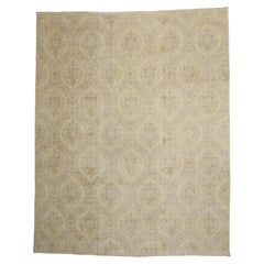 New Transitional Area Rug with French Provincial Georgian Style and Ogee Pattern