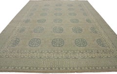 New Transitional Area Rug with Khotan Pomegranate Design