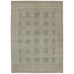 New Transitional Area Rug with Khotan Pomegranate Design