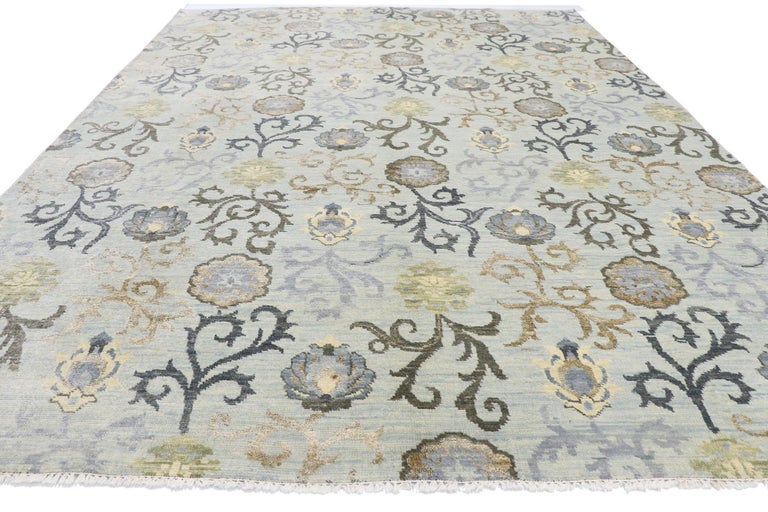 New Transitional Area Rug with Modern Abstract Floral Design For Sale ...