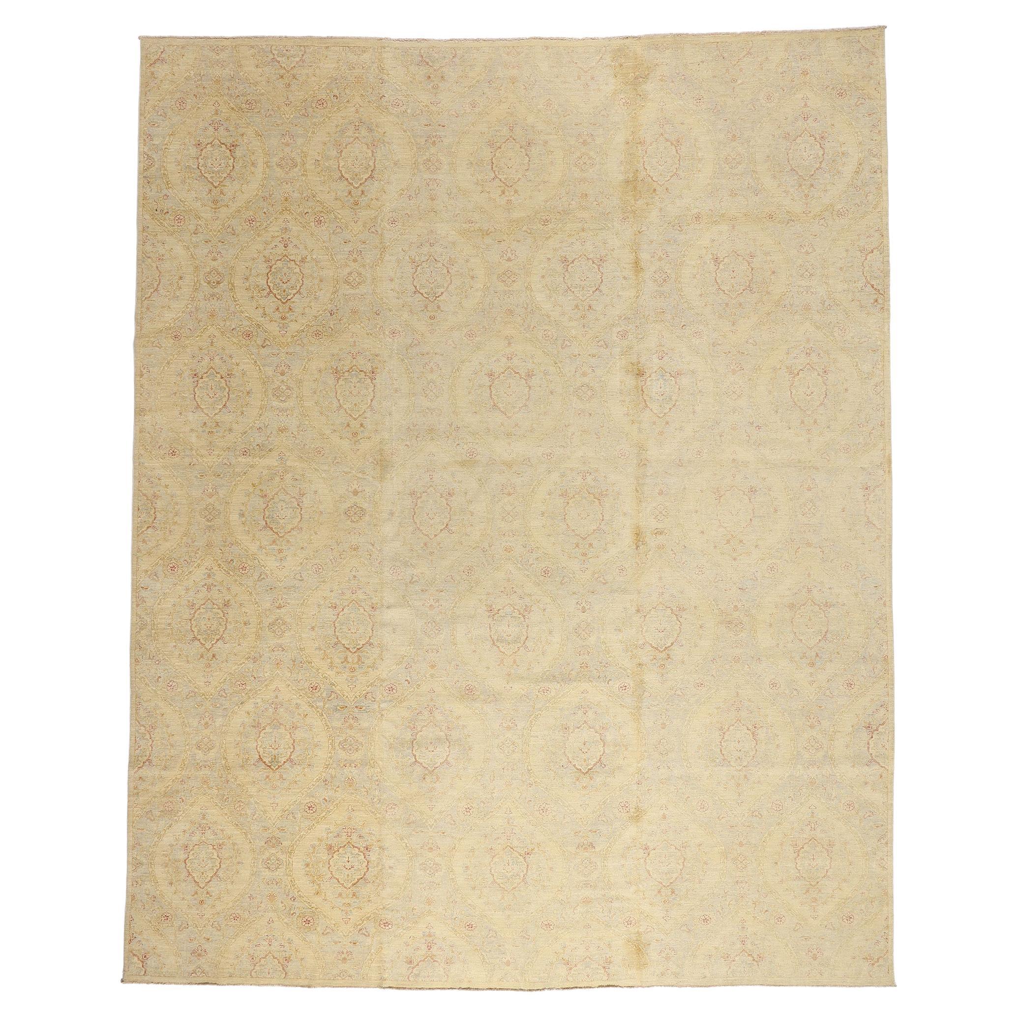 New Transitional Area Rug with Modern Romantic Style