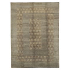 New Transitional Area Rug with Neutral Earth-Tone Colors