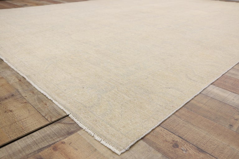 New Transitional Khotan Rug with Colonial Revival Style and Light